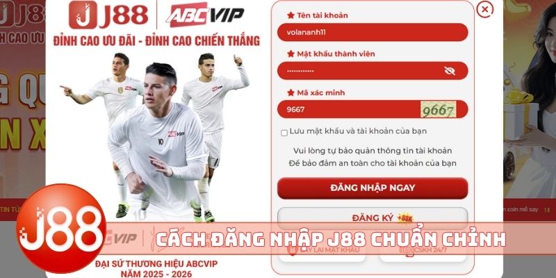 Cách đăng nhập J88 chuẩn không cần chỉnh
