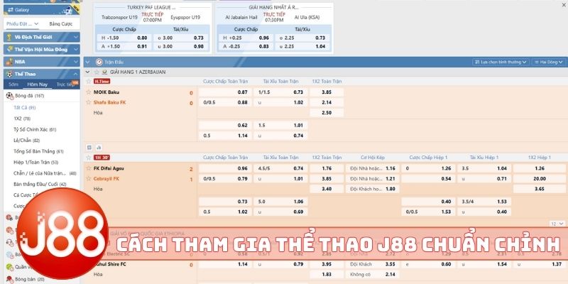 Cách tham gia thể thao J88 chuẩn chỉnh nhất