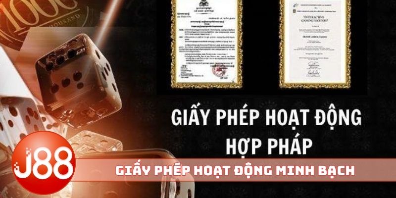 Giấy phép hoạt động minh bạch của nhà cái
