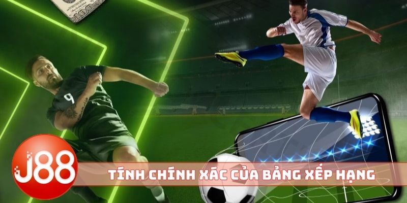 Tính chính xác của bảng xếp hạng bóng đá J88